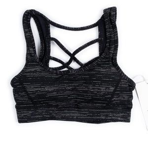 NEW THE FREE YOGA black grey yoga sports bra size XS